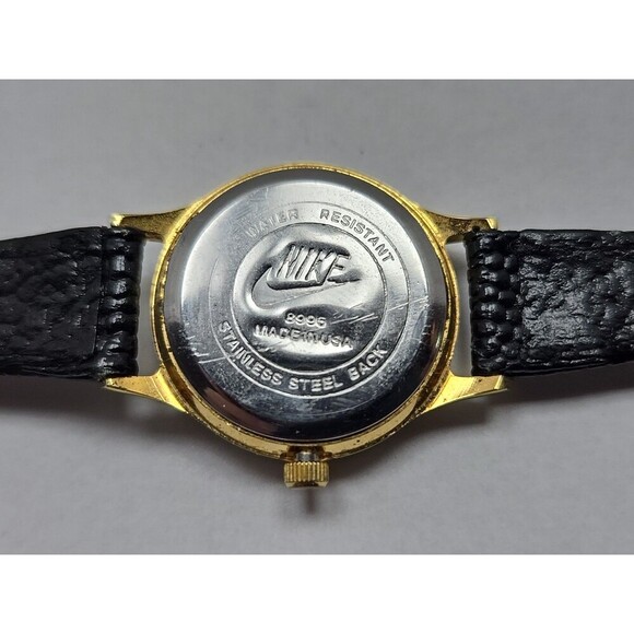 Womens Nike Air Mood Watch Green Color Changing Dial Gold Tone New Battery USA - Picture 11 of 11